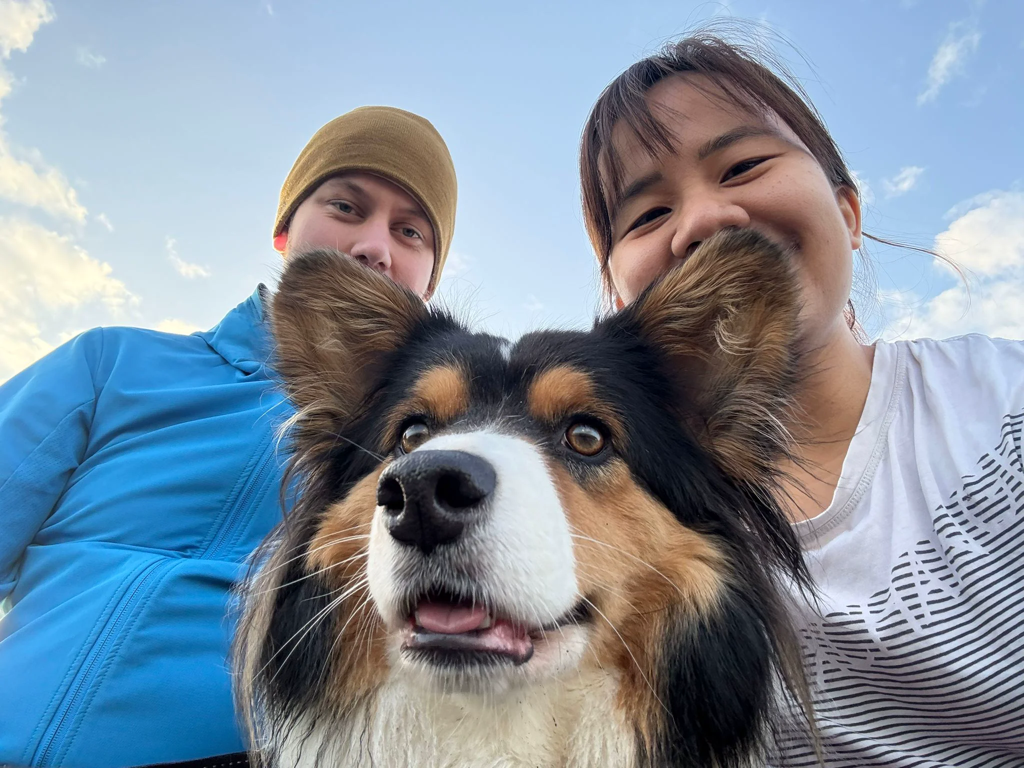 Richard and Edlynne with their dog